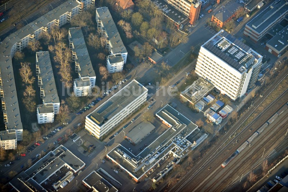 Berlin von oben - Gewerbe- und Industriegebiet an der Mörchinger str. in Zehlendorf in Berlin