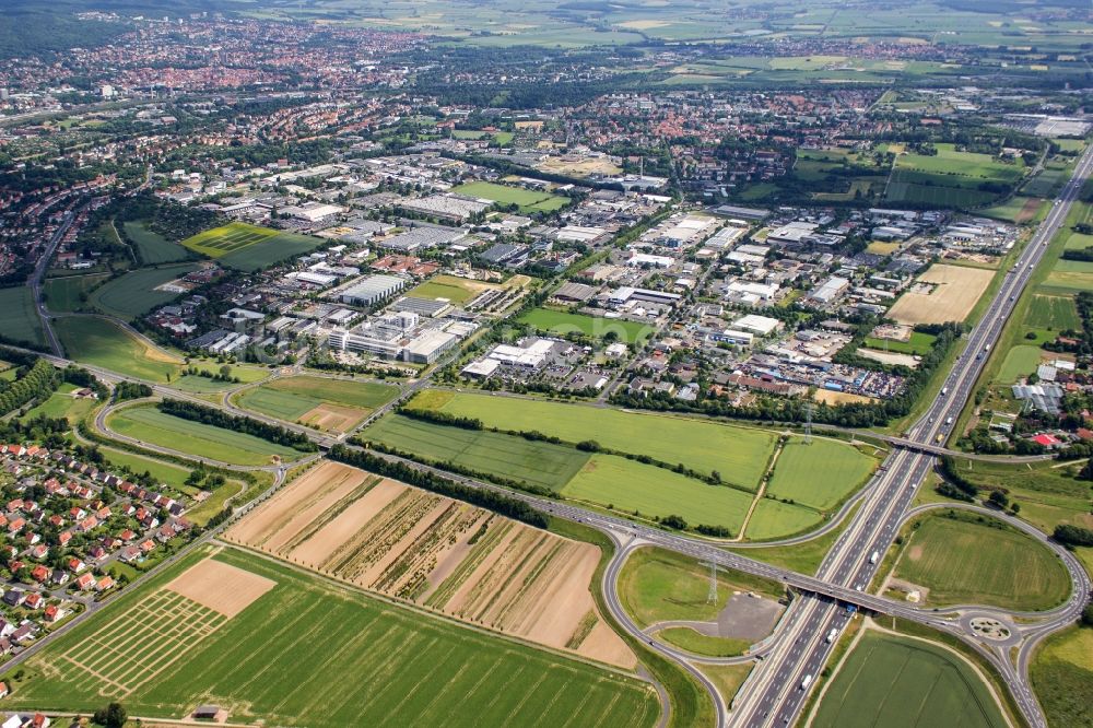 Luftbild Göttingen - Gewerbe- und Industriegebiet im Stadtteil Weststadt in Göttingen im Bundesland Niedersachsen