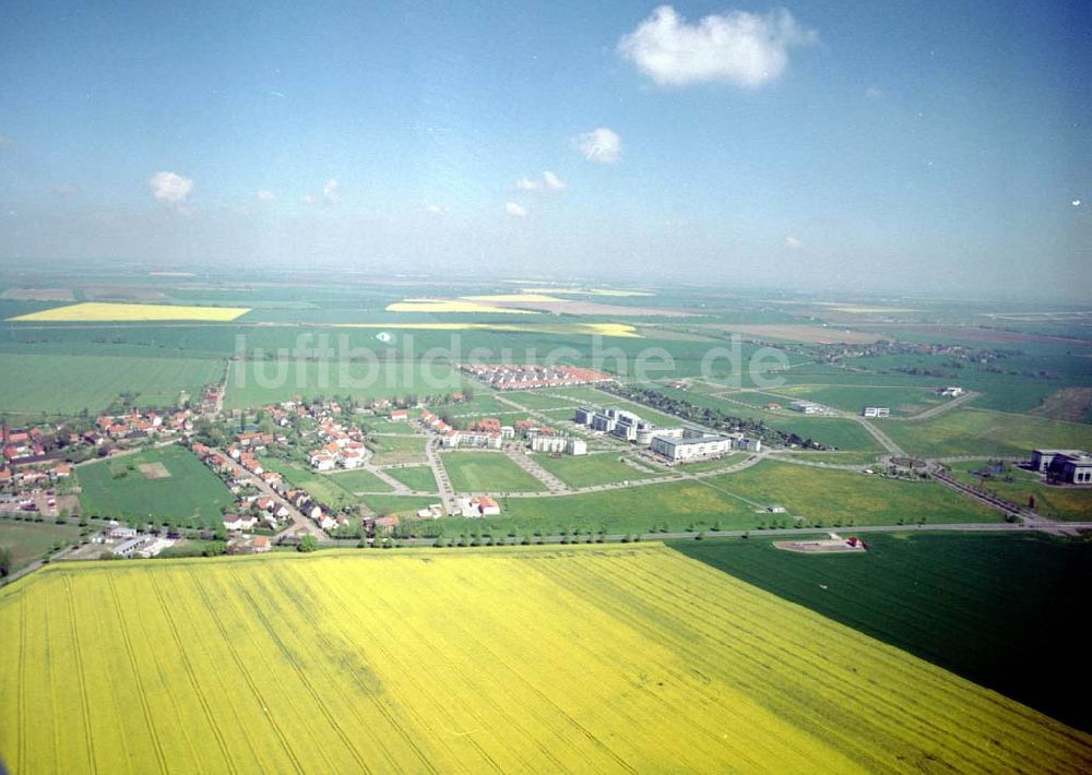 Luftbild Großkugel / Sachsen - Anhalt - Gewerbe- und Wohngebiet der HVB Projekt in Großkugel am Schkeuditzer Kreuz.