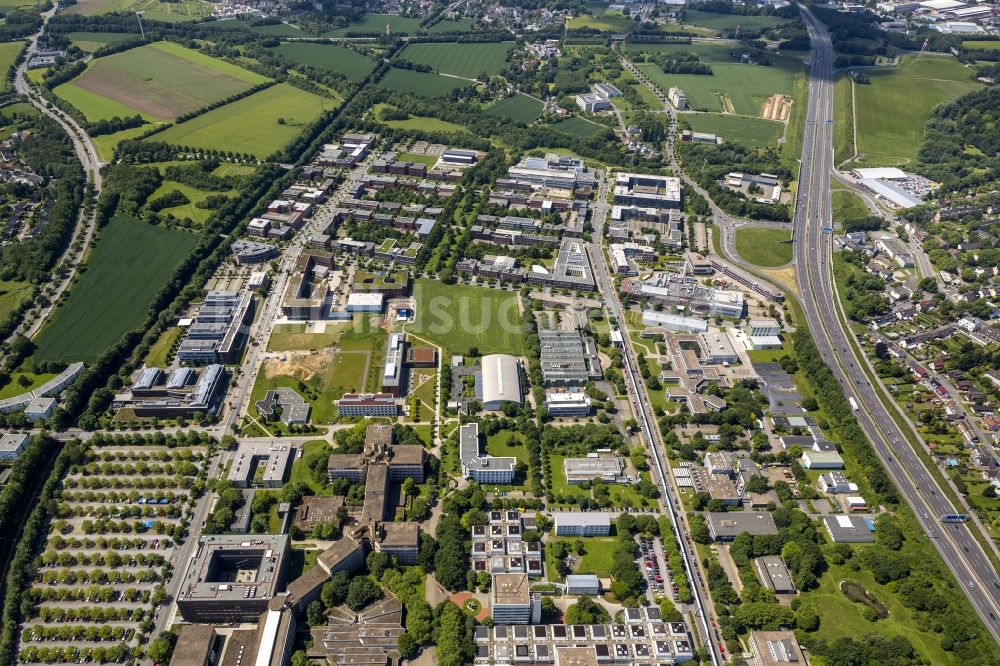 Luftbild Dortmund - Gewerbeansiedlung auf dem Gelände des TechnologiePark am Campus Dortmund in Nordrhein-Westfalen