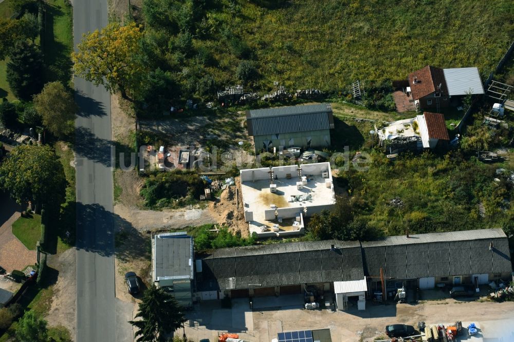 Luftbild Bernau - Gewerbegebiet Albertshofer Chaussee in Bernau im Bundesland Brandenburg, Deutschland