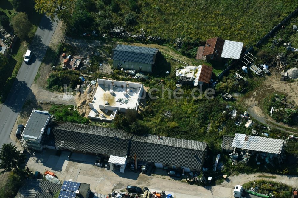 Luftbild Bernau - Gewerbegebiet Albertshofer Chaussee in Bernau im Bundesland Brandenburg, Deutschland