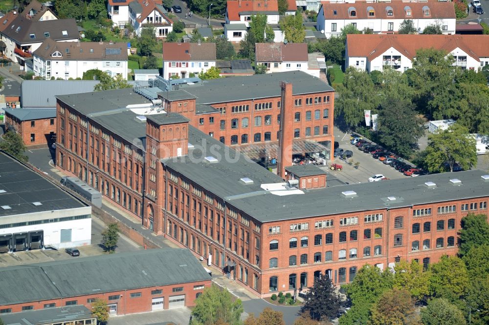 Luftbild Frankfurt am Main - Gewerbegebiet im alten Fabrikgebäude an der Orber Straße im Stadtteil Fechenheim in Frankfurt am Main im Bundesland Hessen