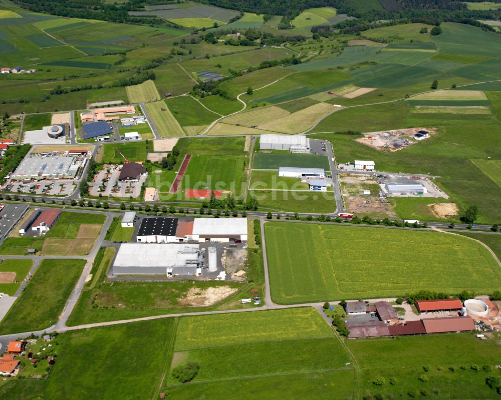 Luftbild Angersbach - Gewerbegebiet in Angersbach im Bundesland Hessen, Deutschland