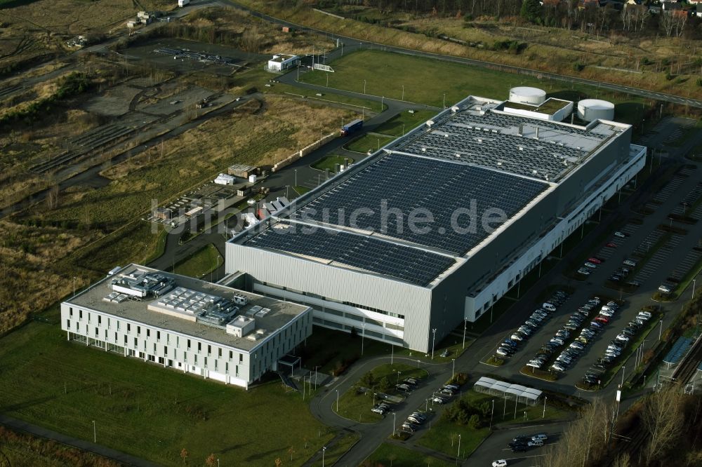 Luftbild Frankfurt (Oder) - Gewerbegebiet der Astronergy Solarmodule GmbH Chint-Allee in Frankfurt (Oder) im Bundesland Brandenburg