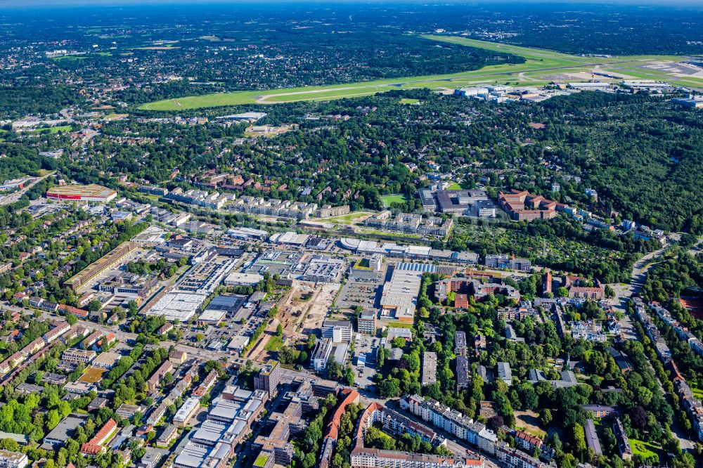 Luftbild Hamburg - Gewerbegebiet Automeile Nedderfeld in Hamburg, Deutschland