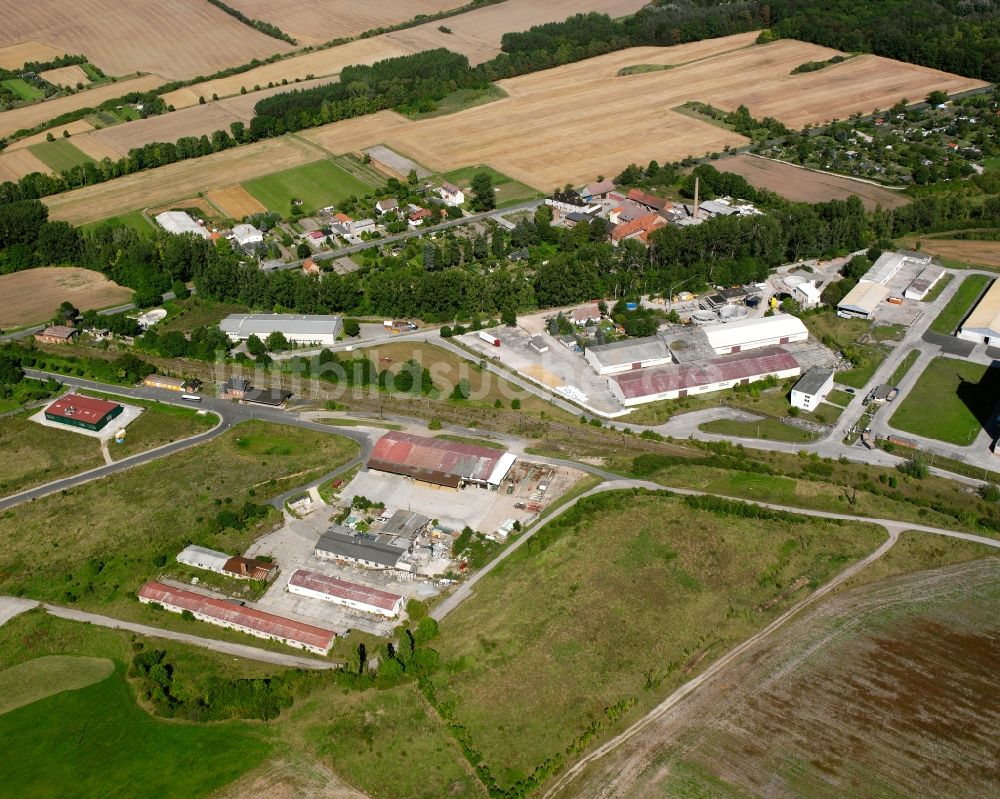 Luftbild Bad Tennstedt - Gewerbegebiet in Bad Tennstedt im Bundesland Thüringen, Deutschland