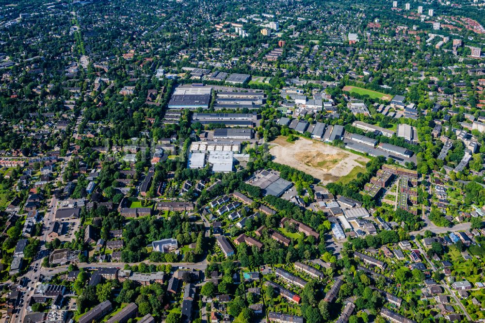 Luftbild Hamburg - Gewerbegebiet Bargkoppelweg in Hamburg Rahlstedt, Deutschland