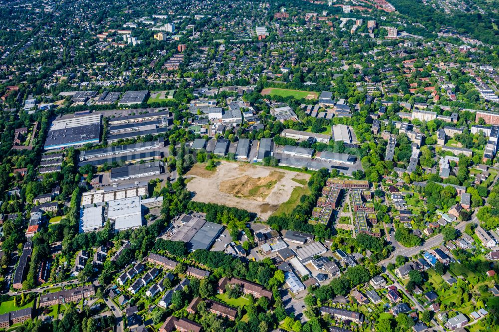 Luftaufnahme Hamburg - Gewerbegebiet Bargkoppelweg in Hamburg Rahlstedt, Deutschland