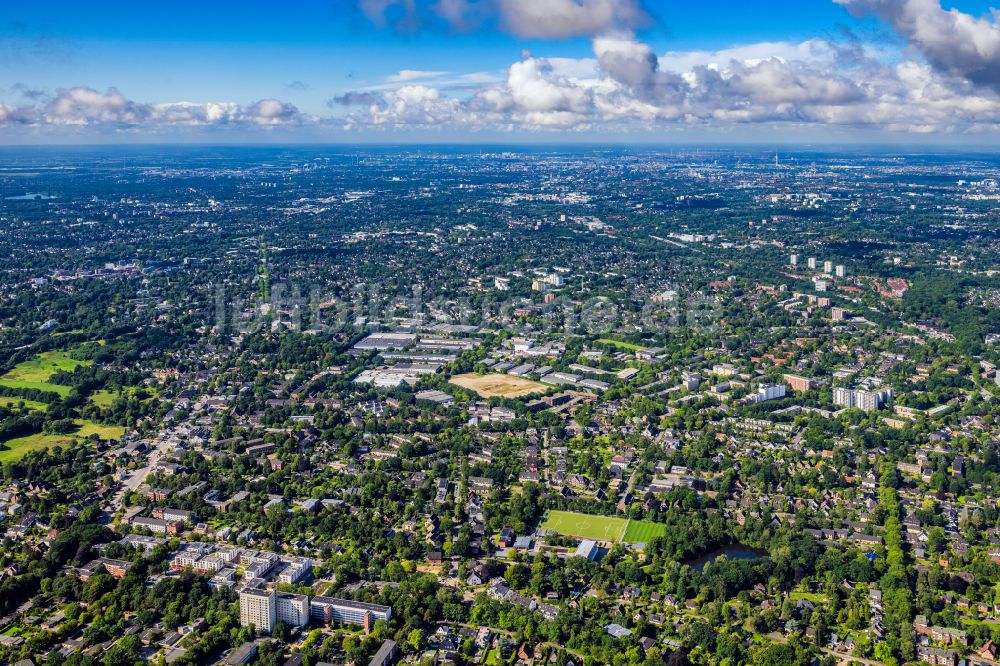 Hamburg von oben - Gewerbegebiet Bargkoppelweg in Hamburg Rahlstedt, Deutschland