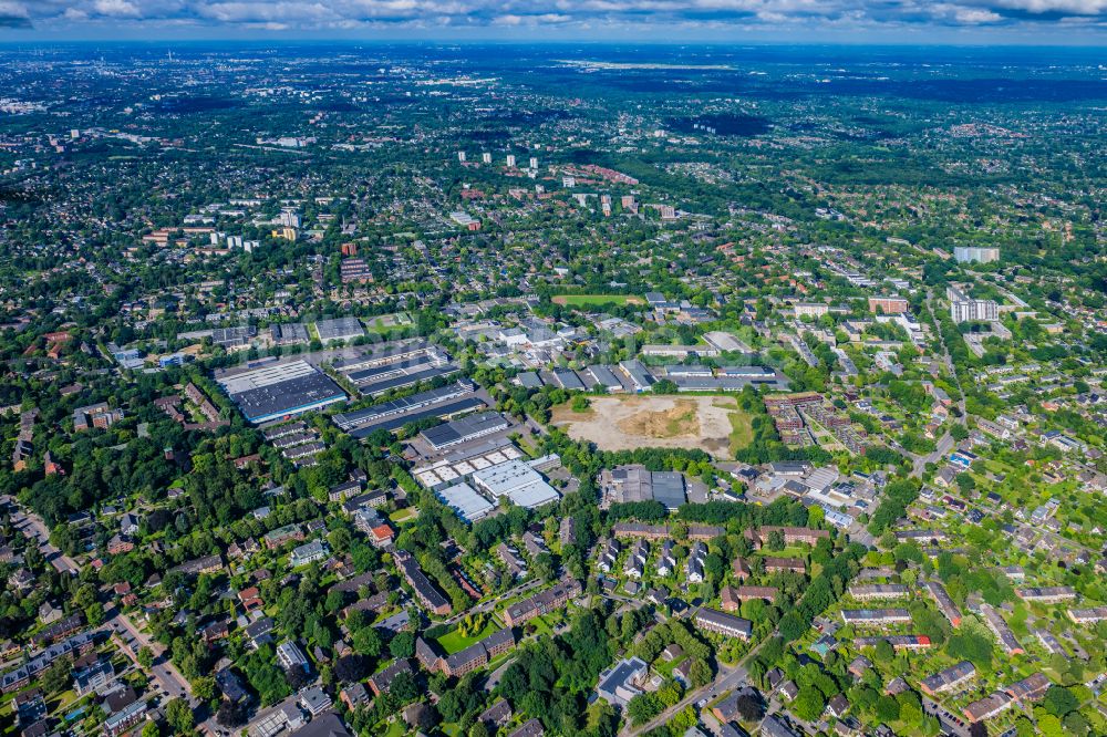 Luftbild Hamburg - Gewerbegebiet Bargkoppelweg in Hamburg Rahlstedt, Deutschland