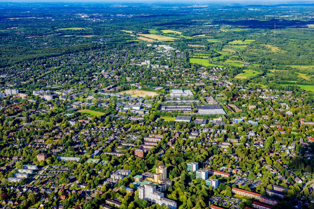 Hamburg von oben - Gewerbegebiet Bargkoppelweg in Hamburg Rahlstedt, Deutschland