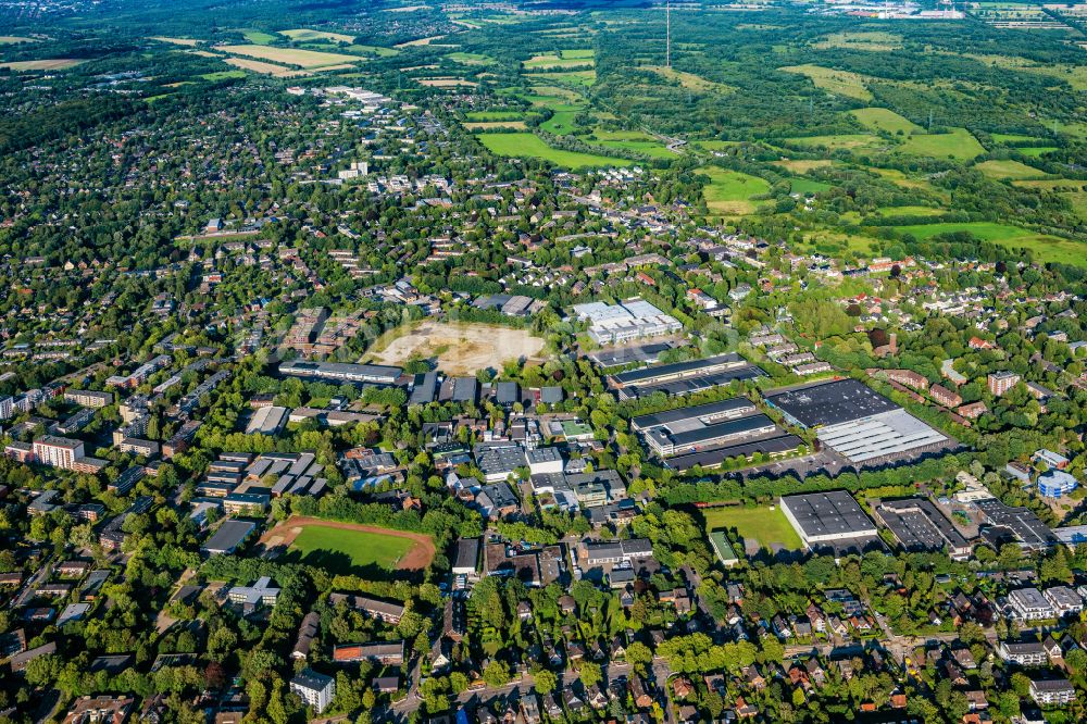 Luftbild Hamburg - Gewerbegebiet Bargkoppelweg in Hamburg Rahlstedt, Deutschland