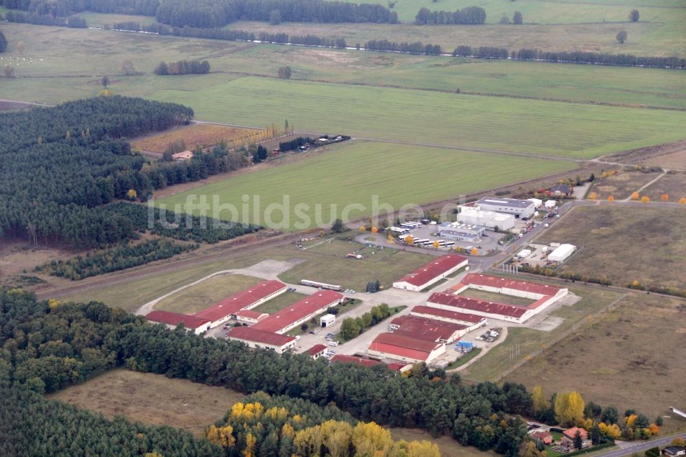 Luftaufnahme Beelitz - Gewerbegebiet Beelitz-Süd in Beelitz im Bundesland Brandenburg