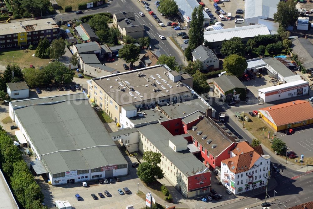 Luftaufnahme Berlin - Gewerbegebiet in Berlin