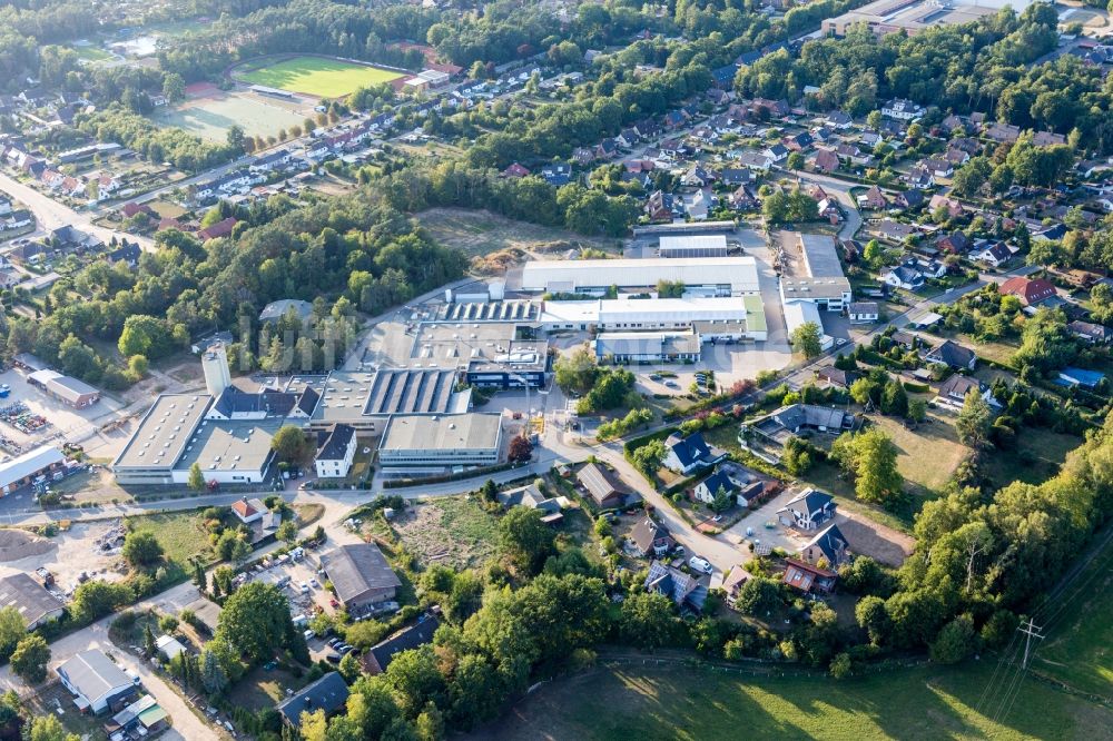 Luftbild Büchen - Gewerbegebiet Berliner Straße in Büchen im Bundesland Schleswig-Holstein, Deutschland