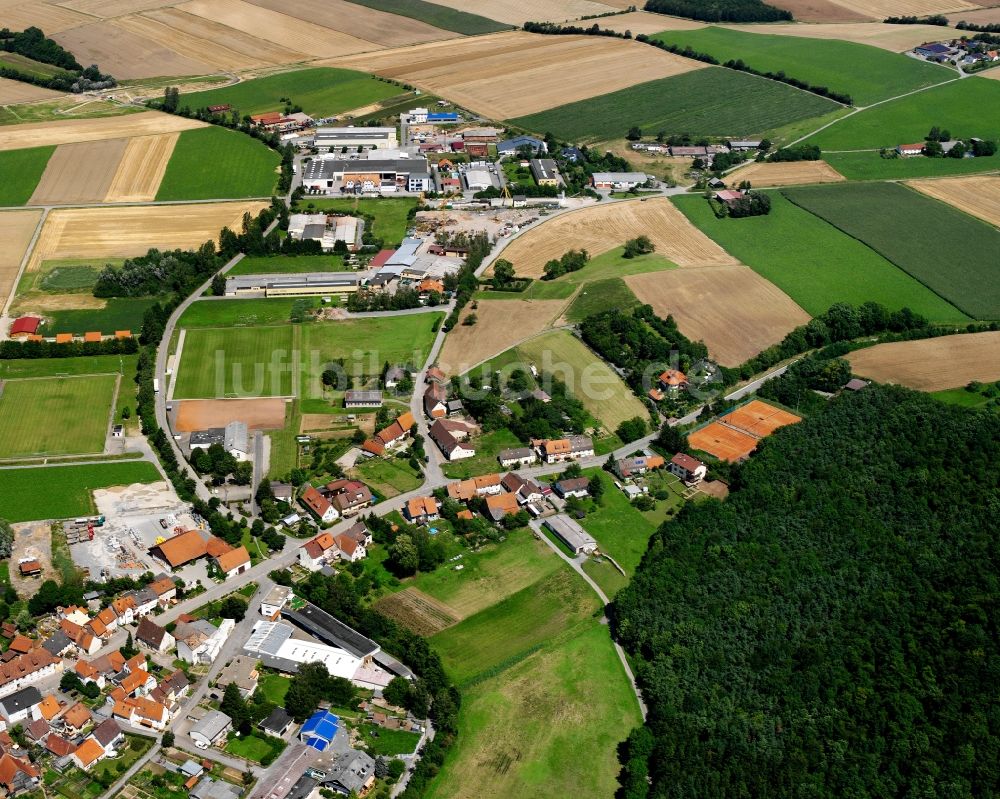 Berwangen aus der Vogelperspektive: Gewerbegebiet in Berwangen im Bundesland Baden-Württemberg, Deutschland