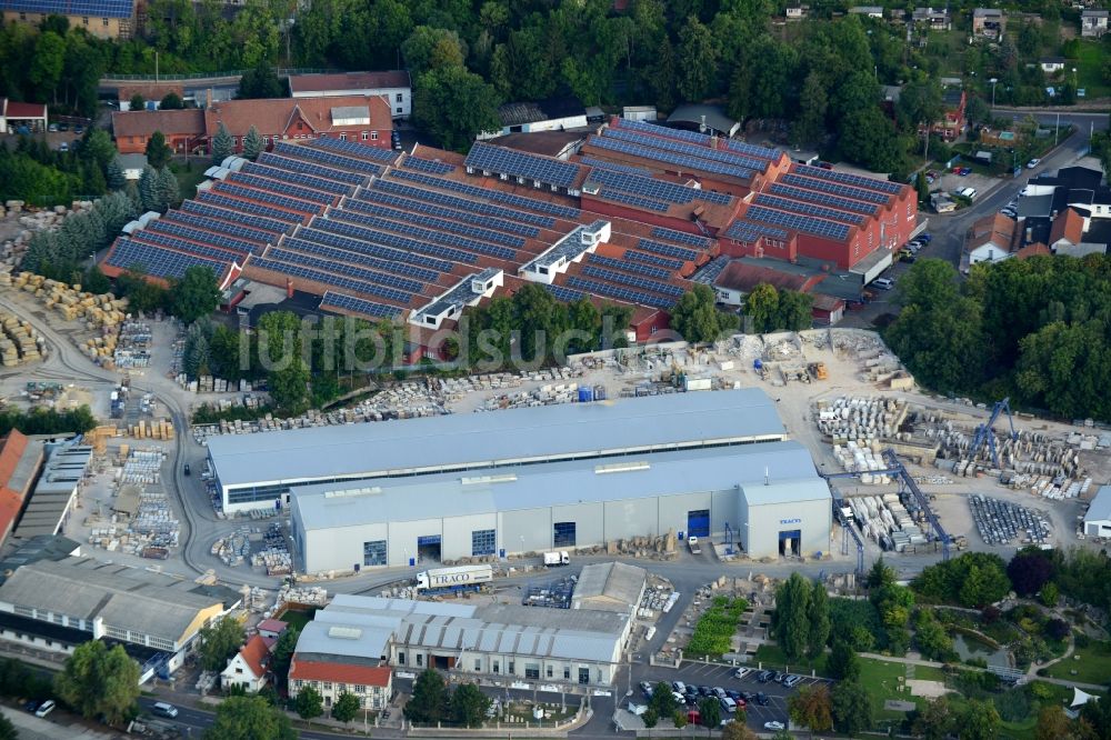 Luftbild Bad Langensalza - Gewerbegebiet Betonwerk Langensalza GmbH an der Molkereistraße in Bad Langensalza im Bundesland Thüringen