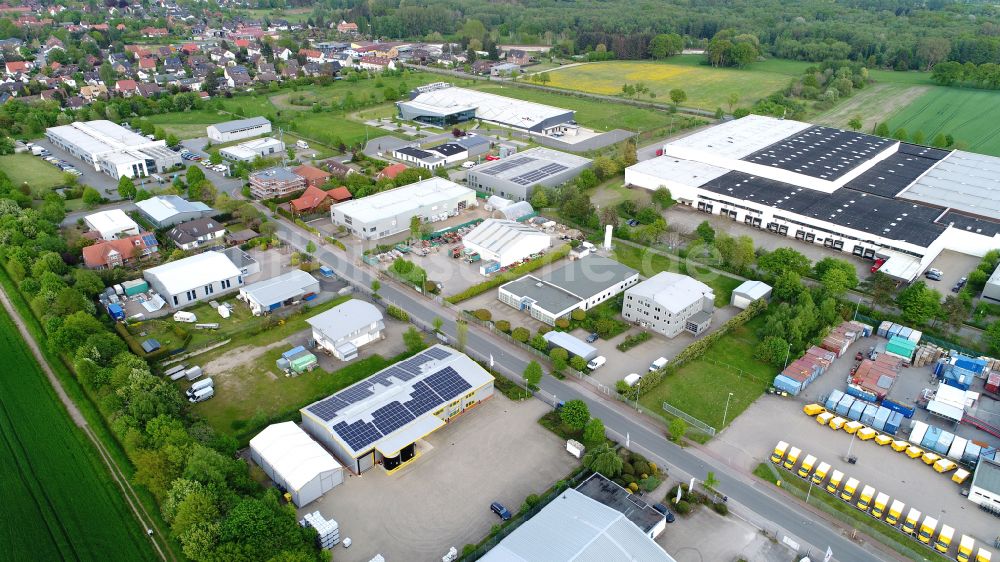 Luftbild Wedemark - Gewerbegebiet Bissendorf in Wedemark im Bundesland Niedersachsen, Deutschland