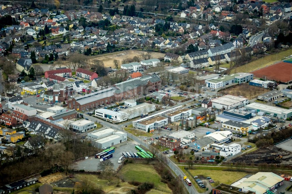 Luftaufnahme Bottrop - Gewerbegebiet Im Blankenfeld in Bottrop im Bundesland Nordrhein-Westfalen