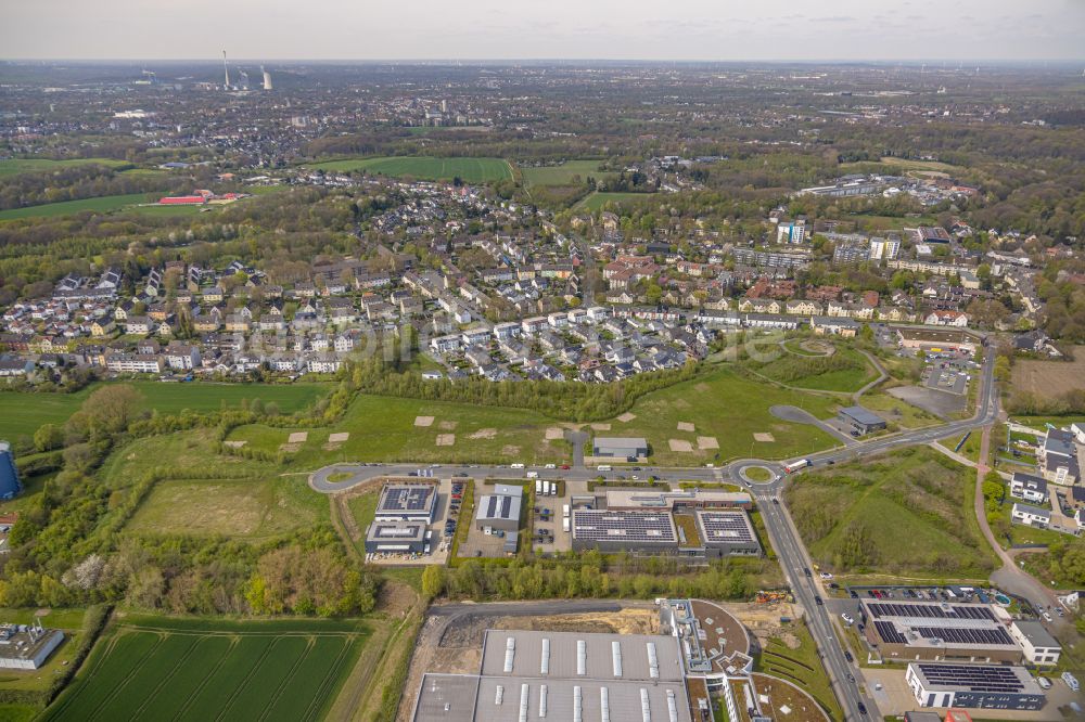 Bochum von oben - Gewerbegebiet in Bochum im Bundesland Nordrhein-Westfalen, Deutschland