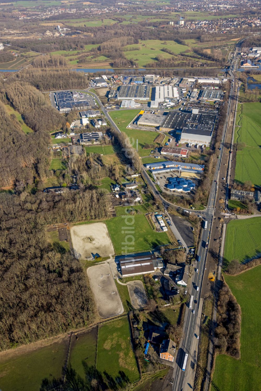 Luftbild Brambauer - Gewerbegebiet in Brambauer im Bundesland Nordrhein-Westfalen, Deutschland