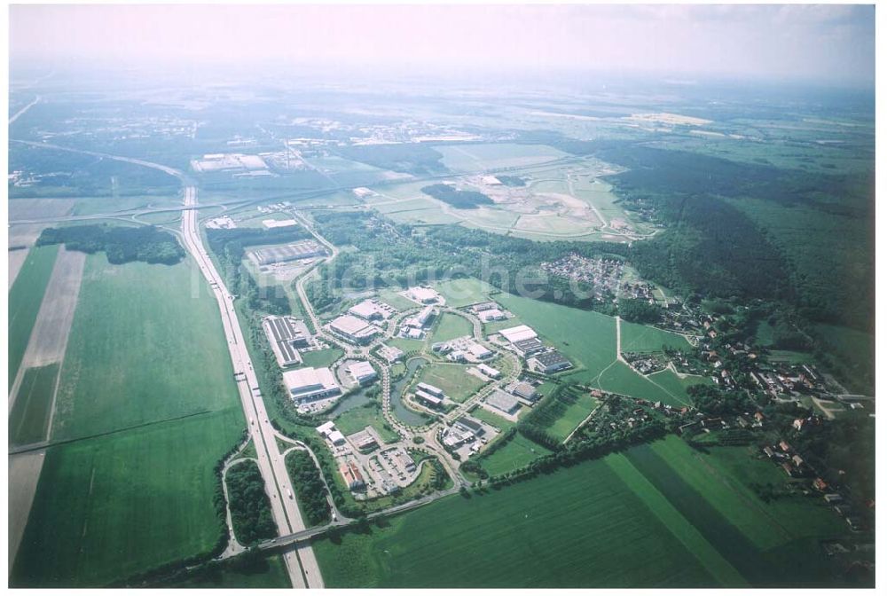 Genshagen / BRB aus der Vogelperspektive: Gewerbegebiet Brandenburg Park der Firma TRIZEC HAHN Deutschland GmbH am südlichen Berliner Ring bei Ludwigsfelde 16