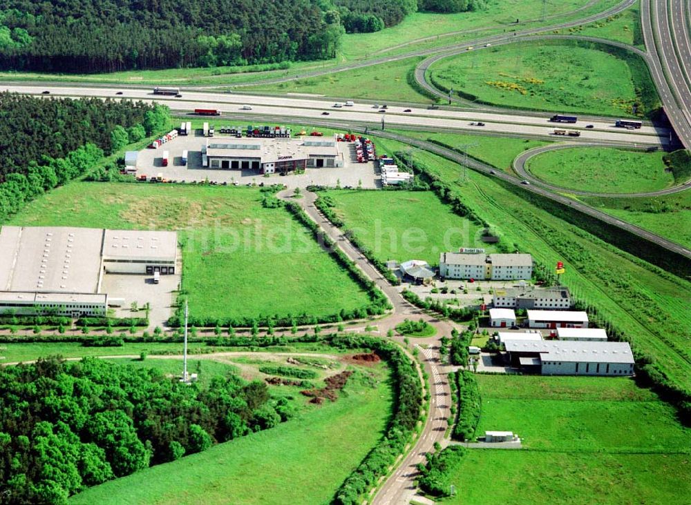 Genshagen / BRB aus der Vogelperspektive: Gewerbegebiet Brandenburg Park der Firma TRIZEC HAHN Deutschland GmbH am südlichen Berliner Ring bei Ludwigsfelde 16