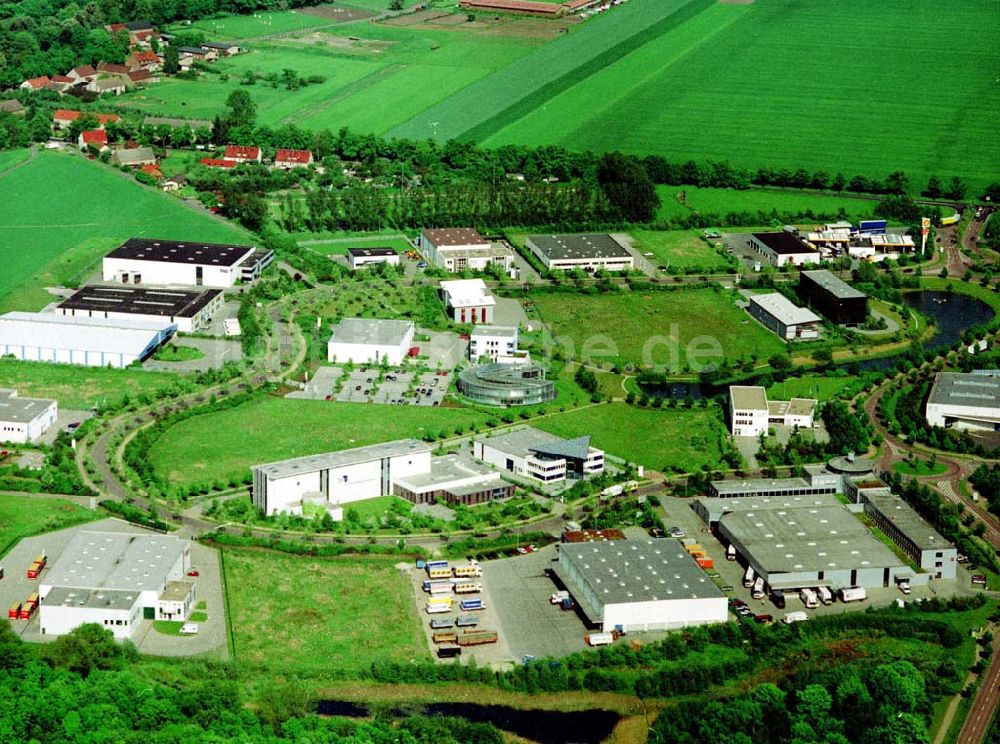 Genshagen / BRB von oben - Gewerbegebiet Brandenburg Park der Firma TRIZEC HAHN Deutschland GmbH am südlichen Berliner Ring bei Ludwigsfelde 16