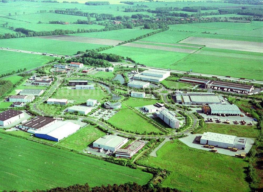 Genshagen / BRB von oben - Gewerbegebiet Brandenburg Park am südlichen Berliner Ring bei Ludwigsfelde der Firma TRIZEC HAHN Deutschland GmbH Ludwigsfelde 16