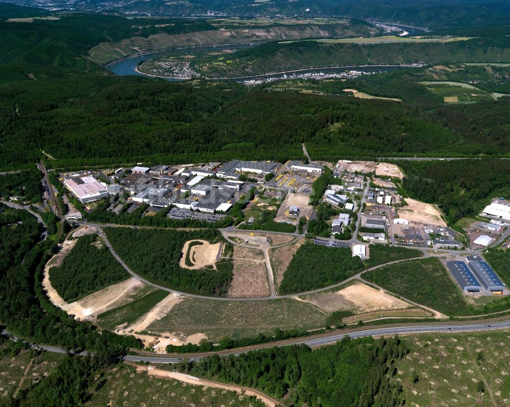 Luftbild Buchholz, Boppard - Gewerbegebiet in Buchholz, Boppard im Bundesland Rheinland-Pfalz