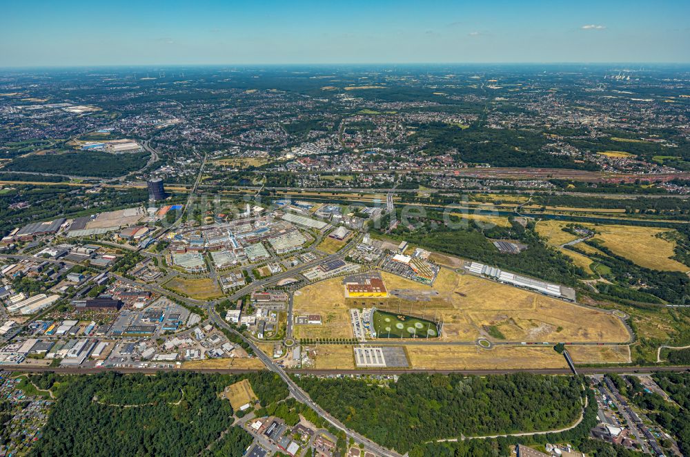 Oberhausen aus der Vogelperspektive: Gewerbegebiet BusinessPark.O in Oberhausen im Bundesland Nordrhein-Westfalen, Deutschland