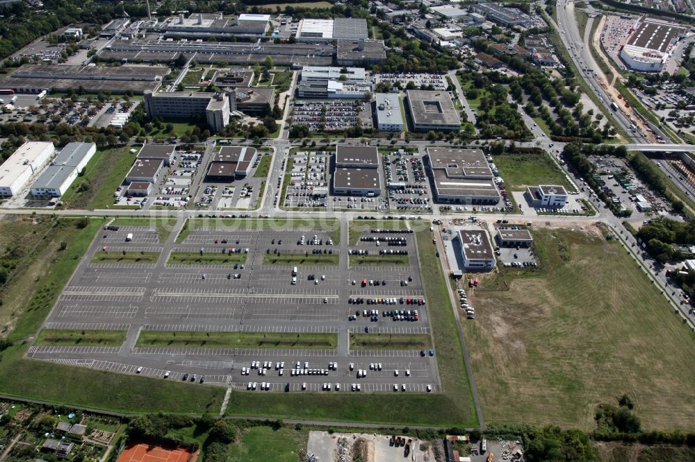 Luftbild Mainz - Gewerbegebiet und Dienstleistungszentrum mit der Automeile in der Oberstadt in Mainz im Bundesland Rheinland-Pfalz