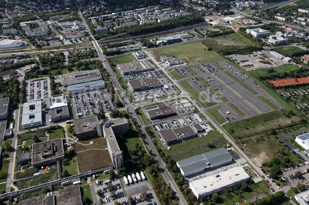 Luftbild Mainz - Gewerbegebiet und Dienstleistungszentrum mit der Automeile in der Oberstadt in Mainz im Bundesland Rheinland-Pfalz