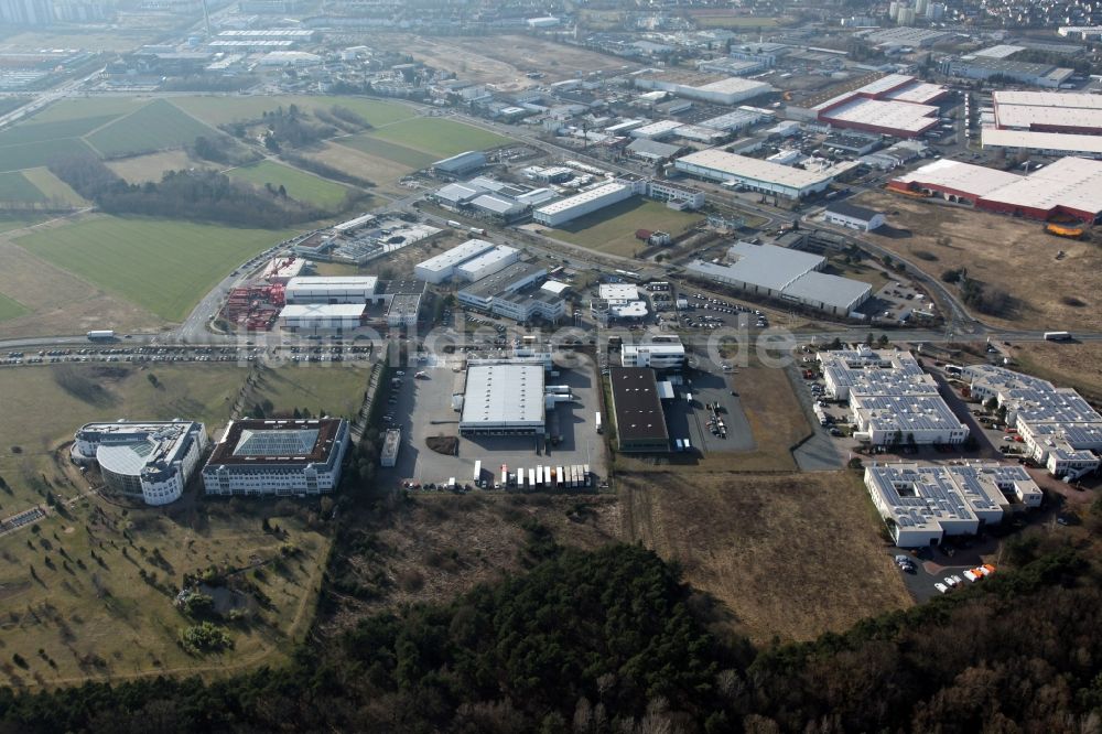 Dietzenbach aus der Vogelperspektive: Gewerbegebiet in Dietzenbach im Bundesland Hessen