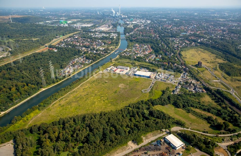 Luftaufnahme Herne - Gewerbegebiet der EconoDOM GmbH, der Euro-fracht GmbH und der Kneisler & Partner Unternehmensberatung GmbH in Herne im Bundesland Nordrhein-Westfalen