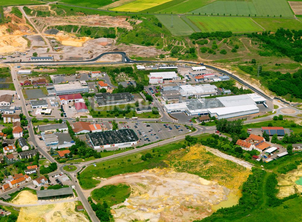 Luftbild Eisenberg (Pfalz) - Gewerbegebiet in Eisenberg (Pfalz) im Bundesland Rheinland-Pfalz, Deutschland