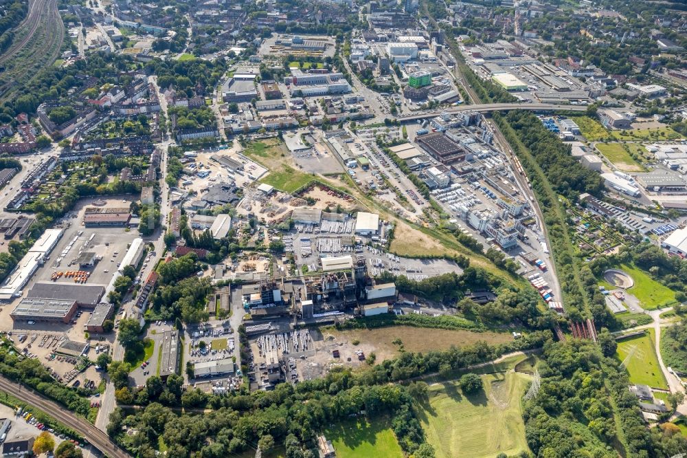 Luftbild Essen - Gewerbegebiet an der Elisenstraße - Burggrafenstraße in Essen im Bundesland Nordrhein-Westfalen, Deutschland