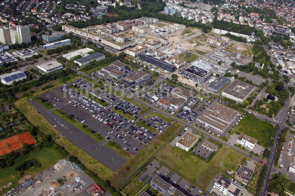 Luftaufnahme Mainz - Gewerbegebiet Elly-Beinhorn-Straße in Mainz im Bundesland Rheinland-Pfalz, Deutschland