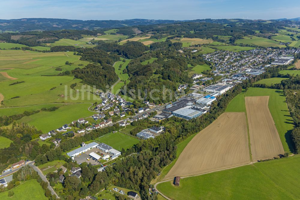 Luftbild Elspe - Gewerbegebiet in Elspe im Bundesland Nordrhein-Westfalen, Deutschland