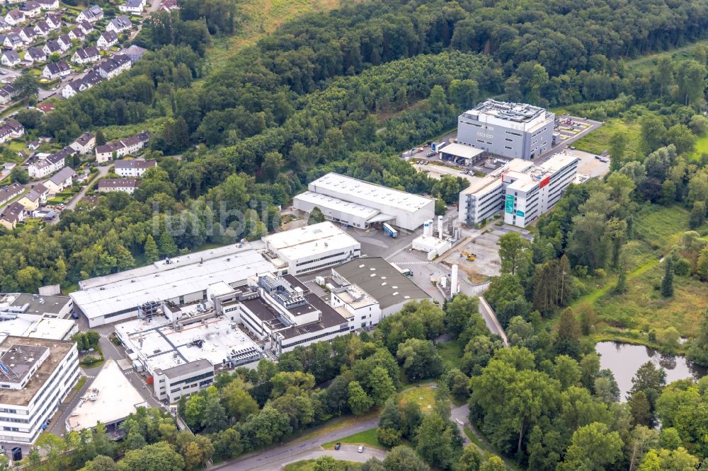 Luftaufnahme Warstein - Gewerbegebiet an der Emil-Siepmann-Straße in Warstein im Bundesland Nordrhein-Westfalen