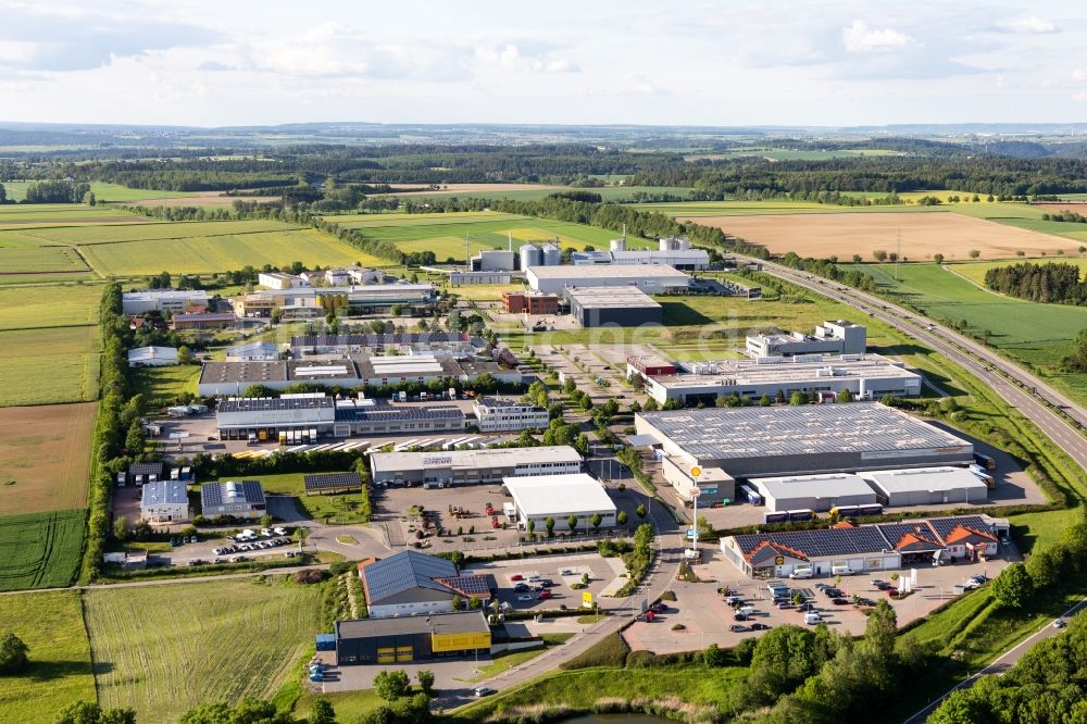 Luftaufnahme Empfingen - Gewerbegebiet an der A81 in Empfingen im Bundesland Baden-Württemberg, Deutschland