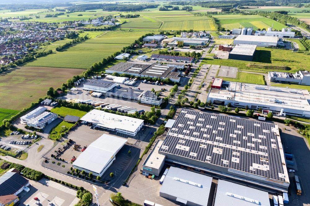 Empfingen von oben - Gewerbegebiet an der A81 in Empfingen im Bundesland Baden-Württemberg, Deutschland