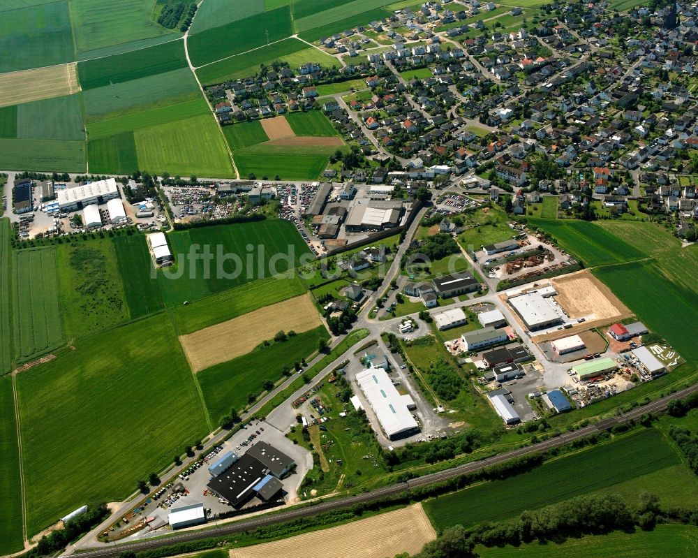 Ennerich von oben - Gewerbegebiet in Ennerich im Bundesland Hessen, Deutschland