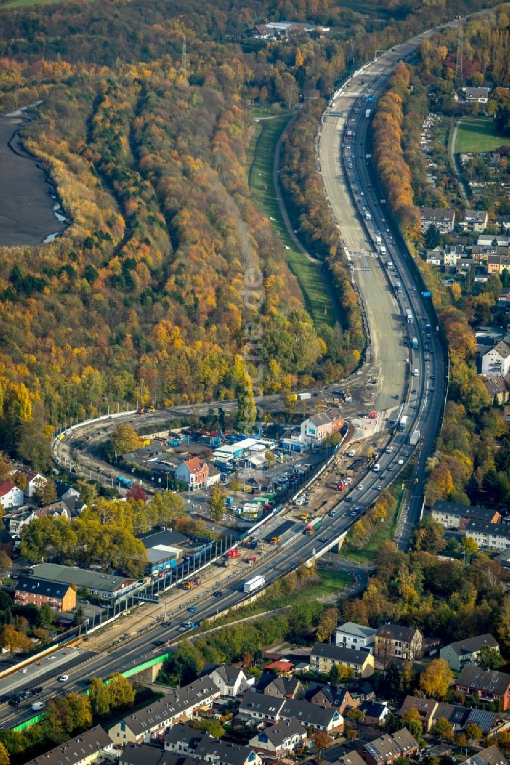 Essen Aus Der Vogelperspektive: Gewerbegebiet Entlang Der BAB A42 In ...