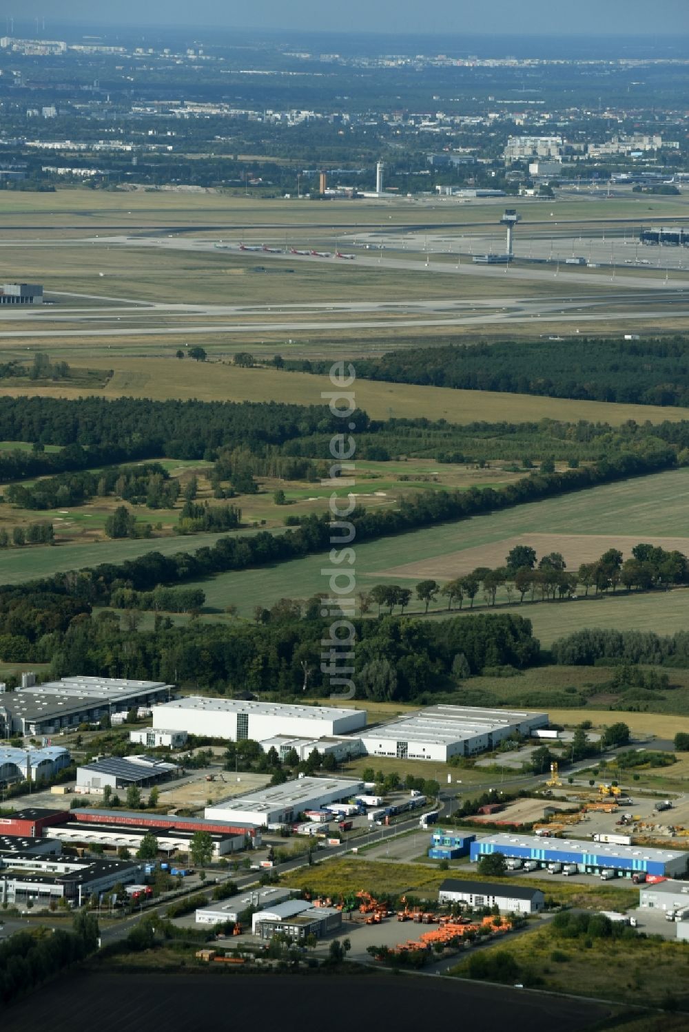 Luftbild Groß Kienitz - Gewerbegebiet entlang der Hermann-Gebauer-Straße und der Straße Am Weidenplatz in Groß Kienitz im Bundesland Brandenburg