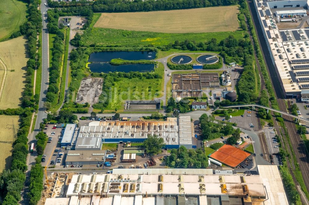 Luftbild Hagen - Gewerbegebiet entlang der Industriestraße in Hagen im Bundesland Nordrhein-Westfalen, Deutschland