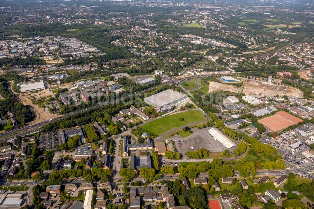 Luftbild Essen - Gewerbegebiet entlang der Schönscheidtstraße in Essen im Bundesland Nordrhein-Westfalen, Deutschland