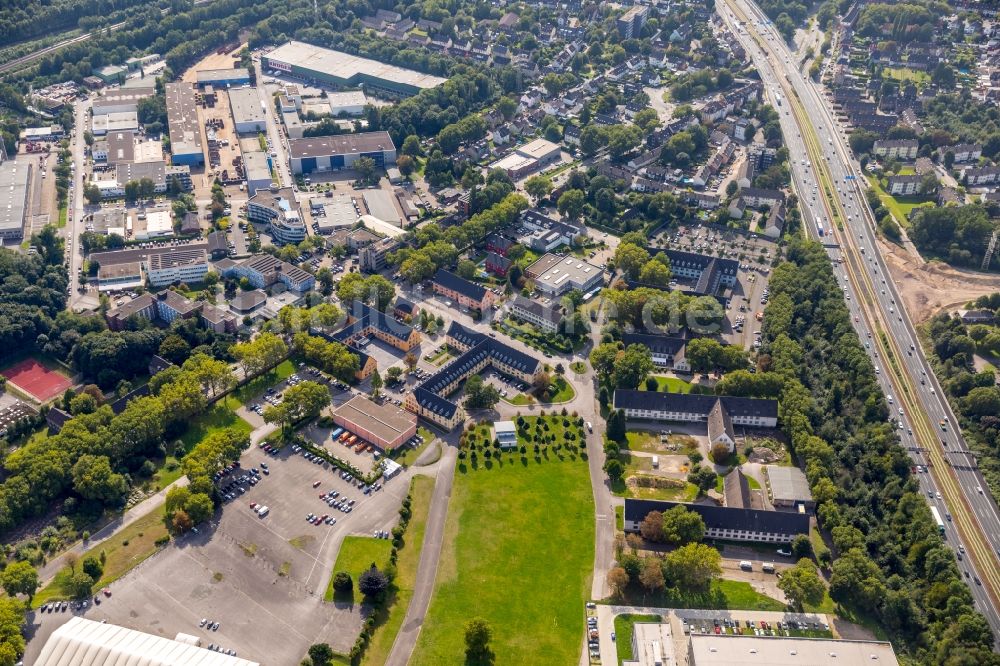 Luftbild Essen - Gewerbegebiet entlang der Schönscheidtstraße in Essen im Bundesland Nordrhein-Westfalen, Deutschland