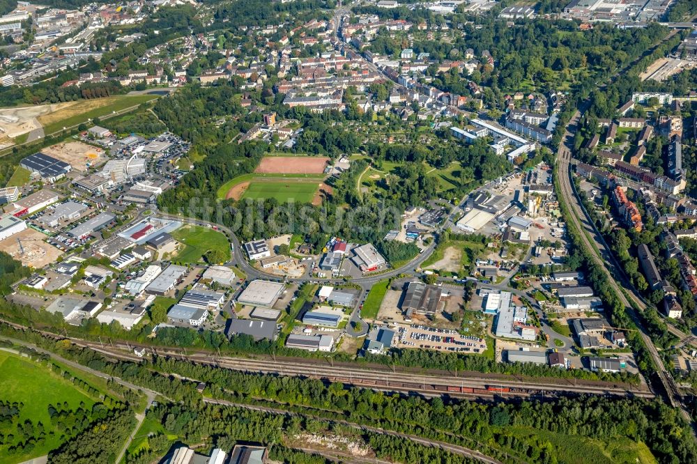 Luftbild Bochum - Gewerbegebiet entlang der Straße Seilfahrt in Bochum im Bundesland Nordrhein-Westfalen, Deutschland